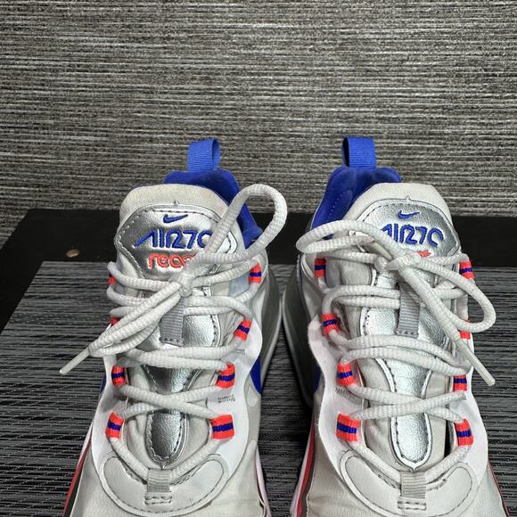 Nike Air Max 270 React CW3094-100 White Running Shoes Sneakers - Womens Size 10 - Picture 5 of 15